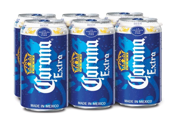 Coronoa Extra in cans only represents circa. 2% of the brand's mix, and Constellation sees an opportunity to increase this number