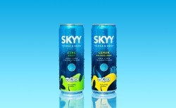 Campari's SKYY Vodka & Soda launches in the US this month.